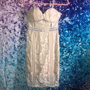 Lace White Dress